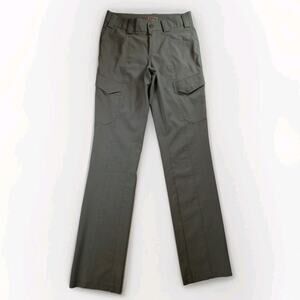 Women’s 5.11 Tactical Army Green Utility Deep Pocket Cargo Straight Pants Size 0